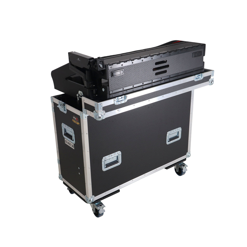 Allen and Heath QU-7 Flip-Ready Hydraulic Console Easy Retracting Lifting Case 1U and Laptop Display Arm by ZCASE