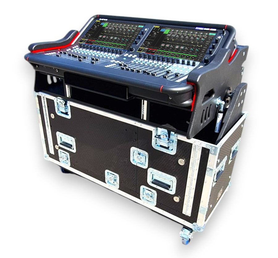 Allen and Heath AVANTIS Flip-Ready Hydraulic Console Easy Retracting Lifting 2U Rack Space Case by ZCASE