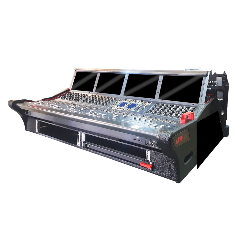 Avid Venue S6L-32D Flip-Ready Hydraulic Console Easy Retracting Lifting 2U Rack Space Detachable Case by ZCASE