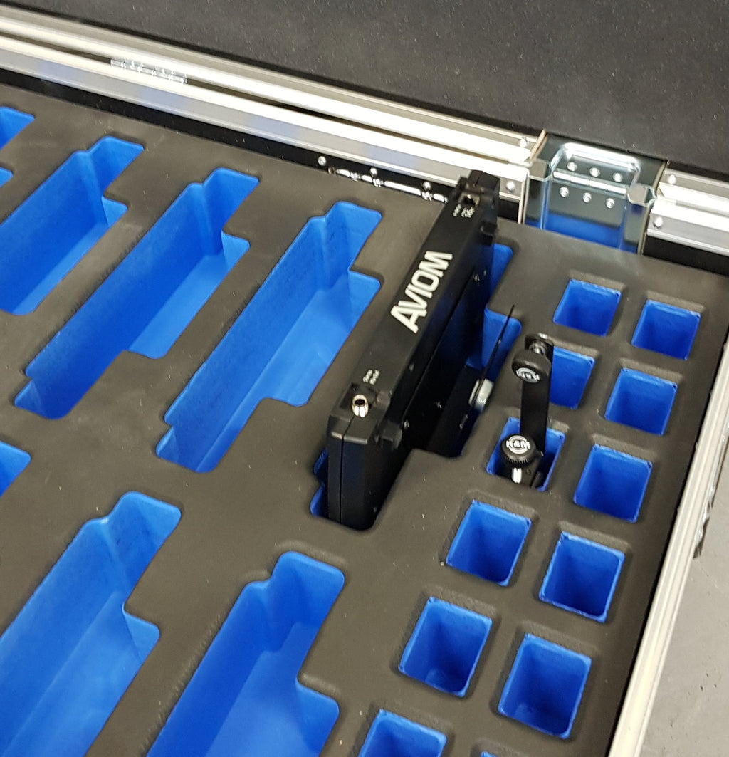 Flight case for 16pcs AVIOM A320 and K&M Stand holders