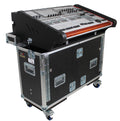 Behringer Wing Flip-Ready Hydraulic Console Easy Retracting Lifting Flight Case and wheels