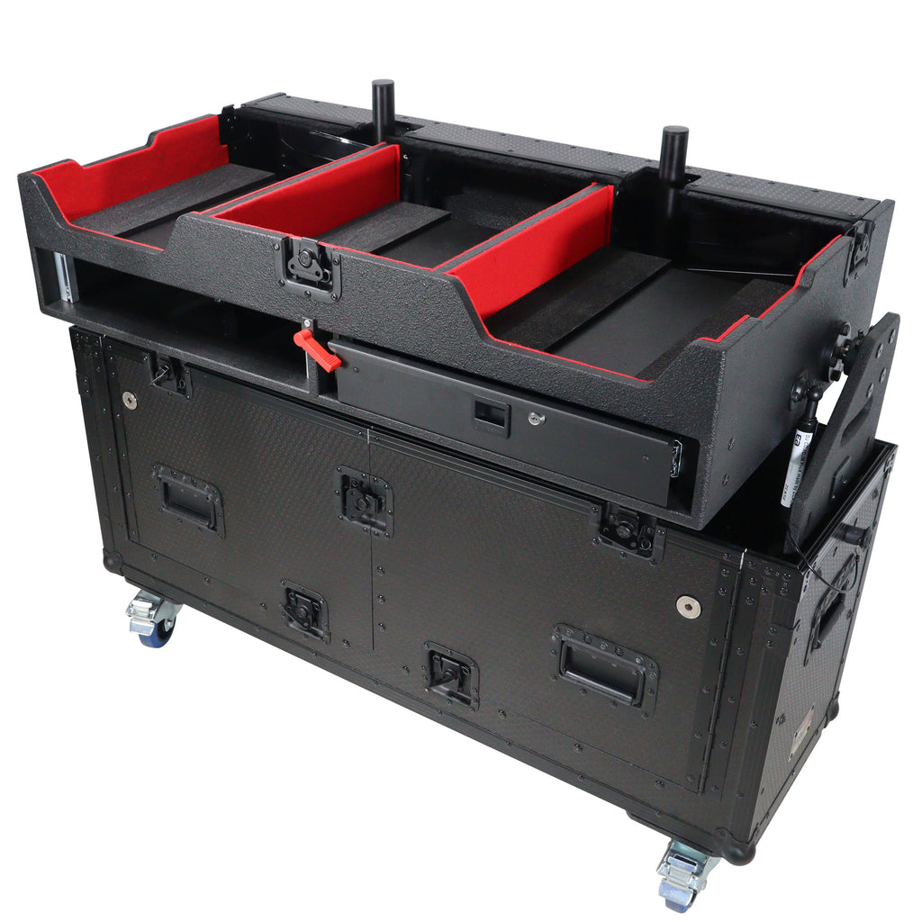 Flip-Ready Easy Retracting Hydraulic Lift Case for Pioneer CDJ-3000 and DJM-900 NXS2 System