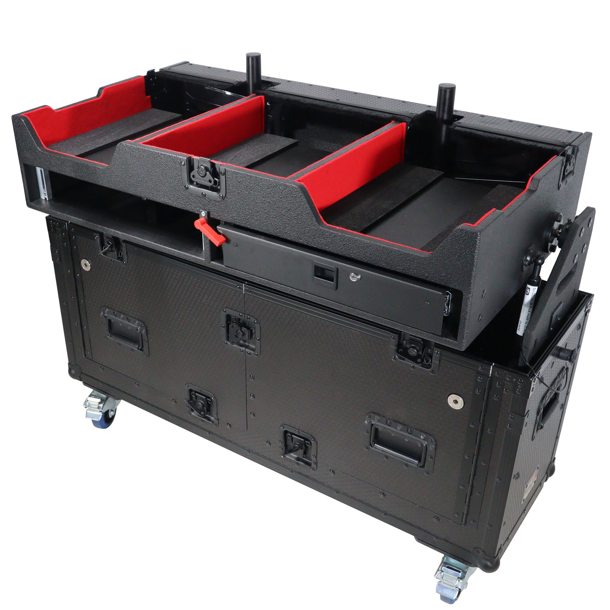 Flip-Ready Easy Retracting Hydraulic Lift Case for Pioneer CDJ-3000 and DJM-900 NXS2 System
