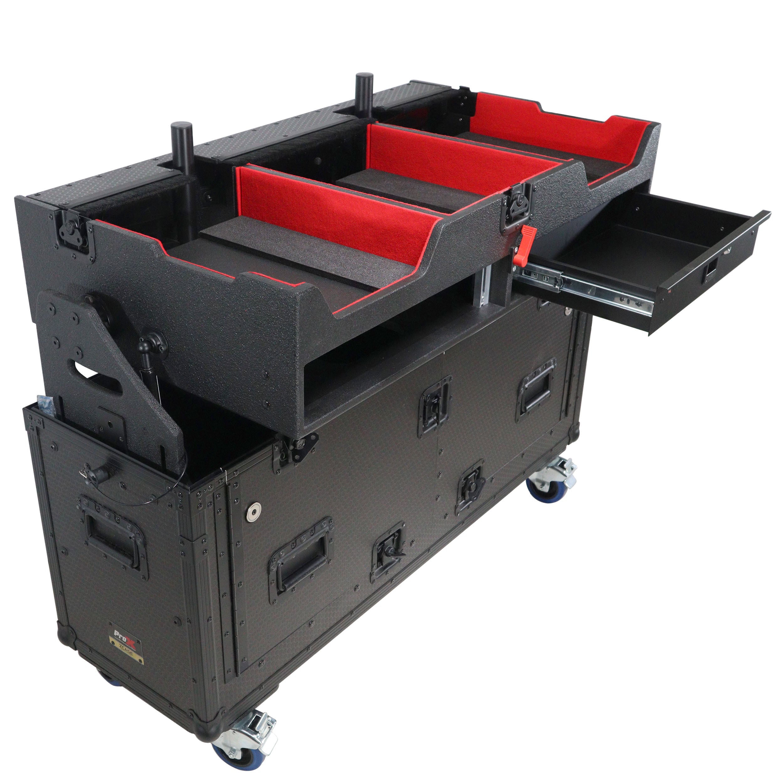 Flip-Ready Easy Retracting Hydraulic Lift Case for Pioneer CDJ-3000 and DJM-900 NXS2 System