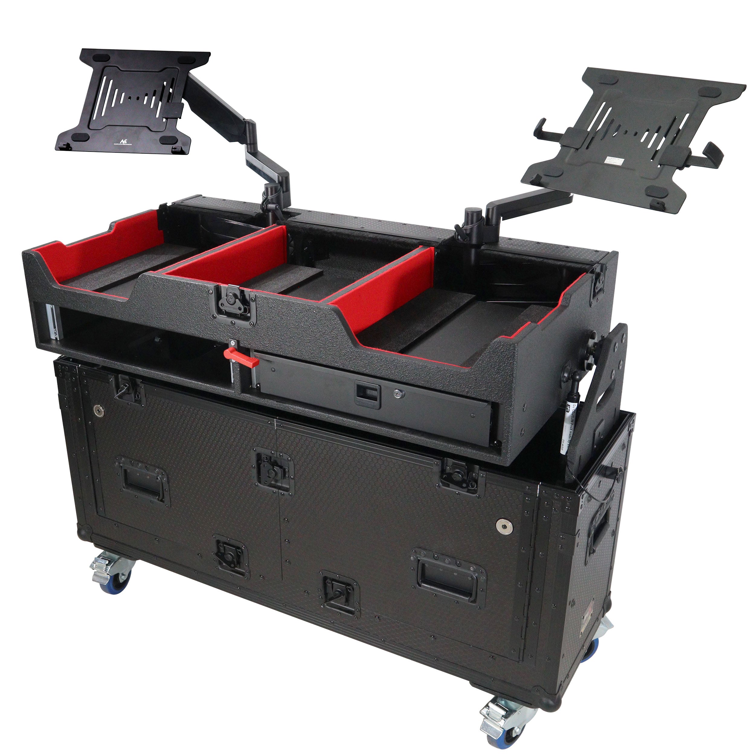 Flip-Ready Easy Retracting Hydraulic Lift Case for Pioneer CDJ-3000 and DJM-900 NXS2 System