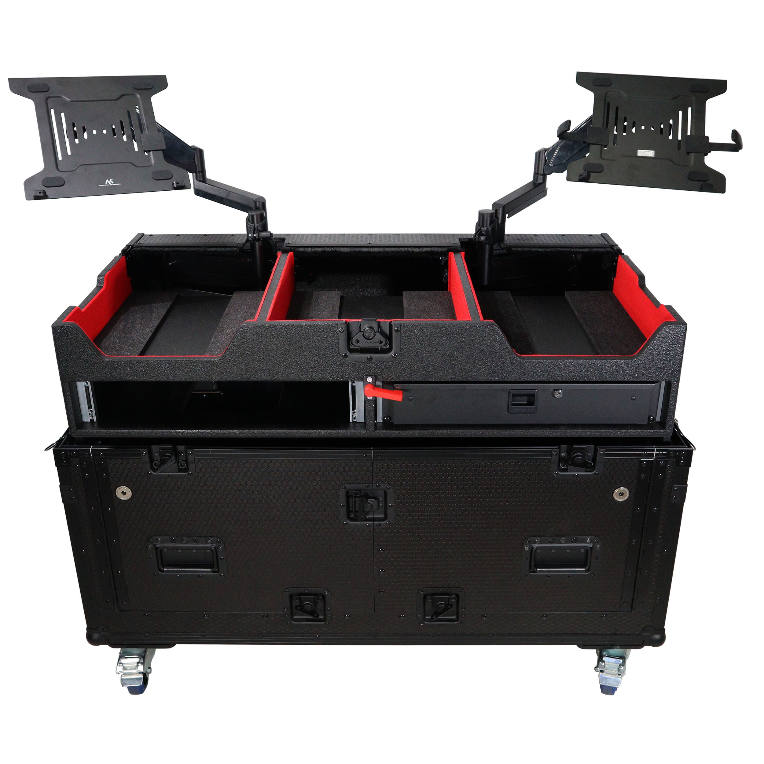 Flip-Ready Easy Retracting Hydraulic Lift Case for Pioneer CDJ-3000 and DJM-900 NXS2 System