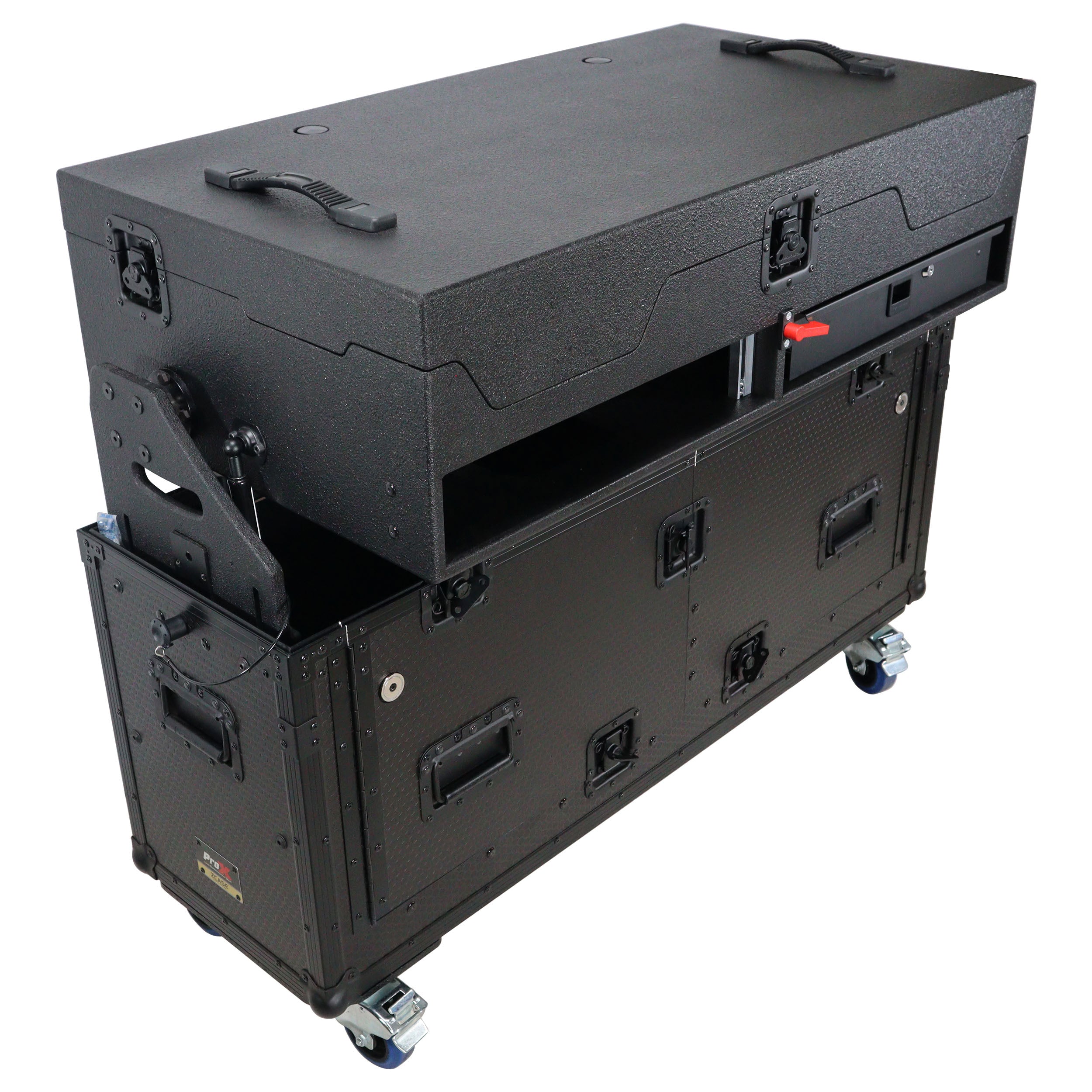 Flip-Ready Easy Retracting Hydraulic Lift Case for Pioneer CDJ-3000 and DJM-900 NXS2 System