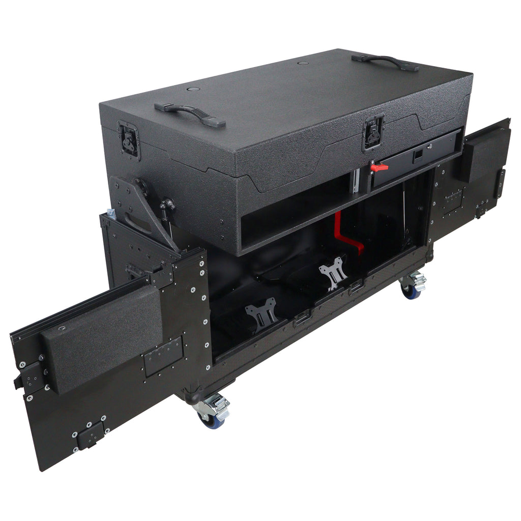 Flip-Ready Easy Retracting Hydraulic Lift Case for Pioneer CDJ-3000 and DJM-900 NXS2 System
