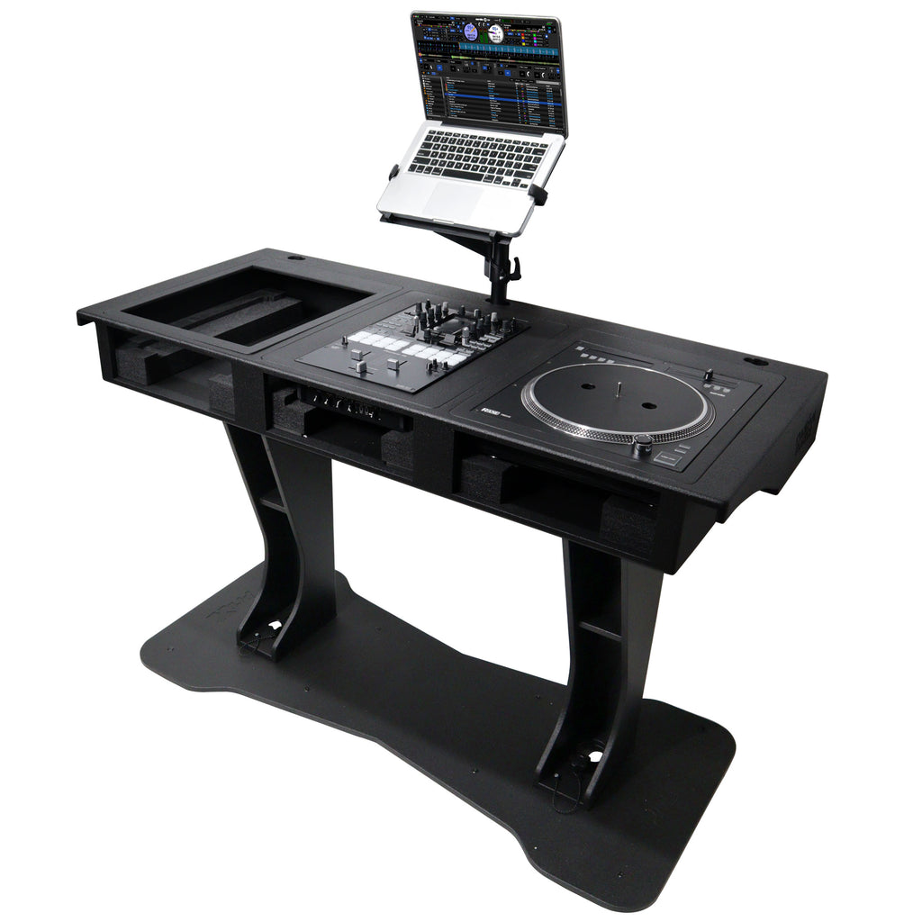 Control Tower DJ Podium with Road Cases for Pioneer CDJ-3000 Denon SC6000 CD Players RANE Twelve Turntable