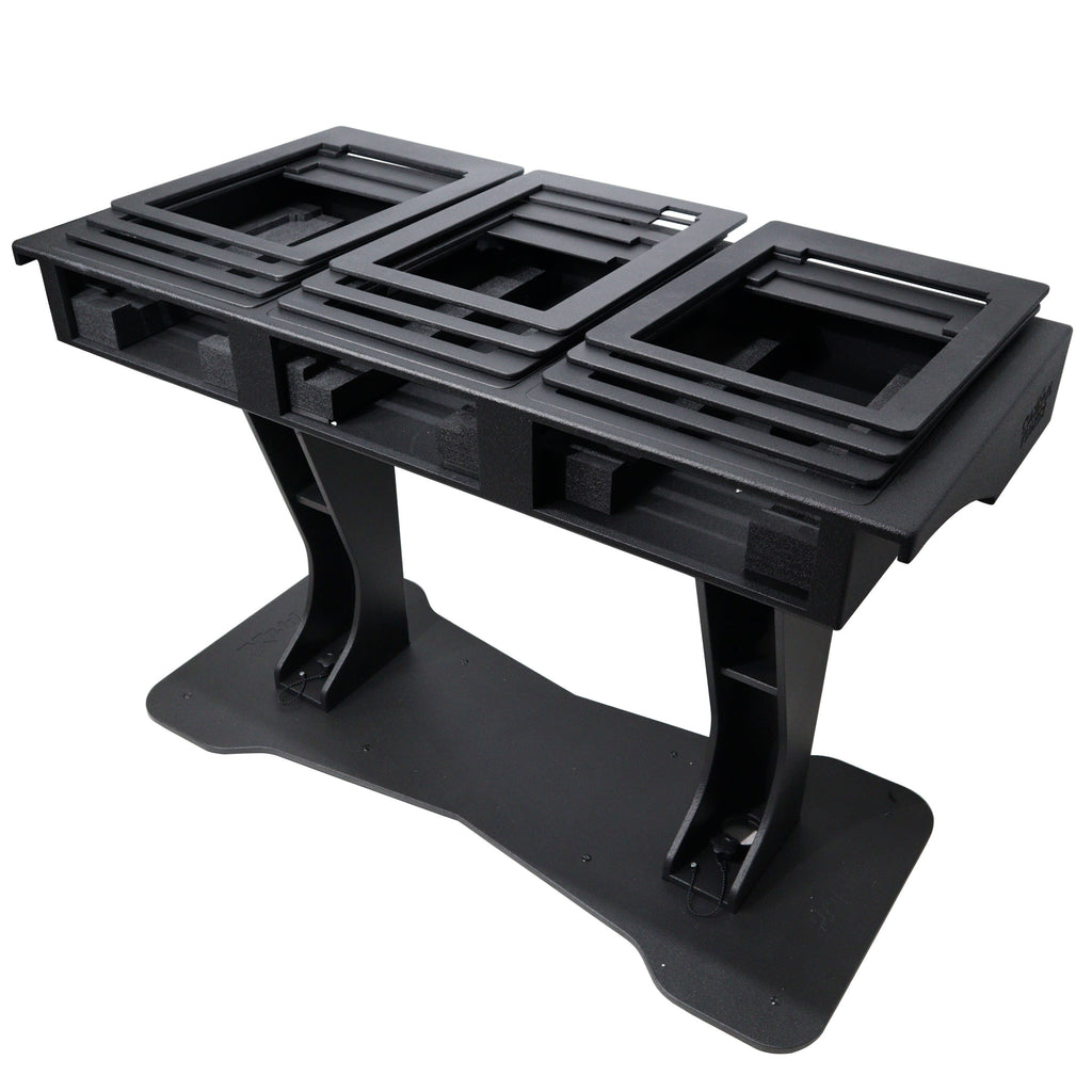Control Tower DJ Podium with Road Cases for Pioneer CDJ-3000 Denon SC6000 CD Players RANE Twelve Turntable
