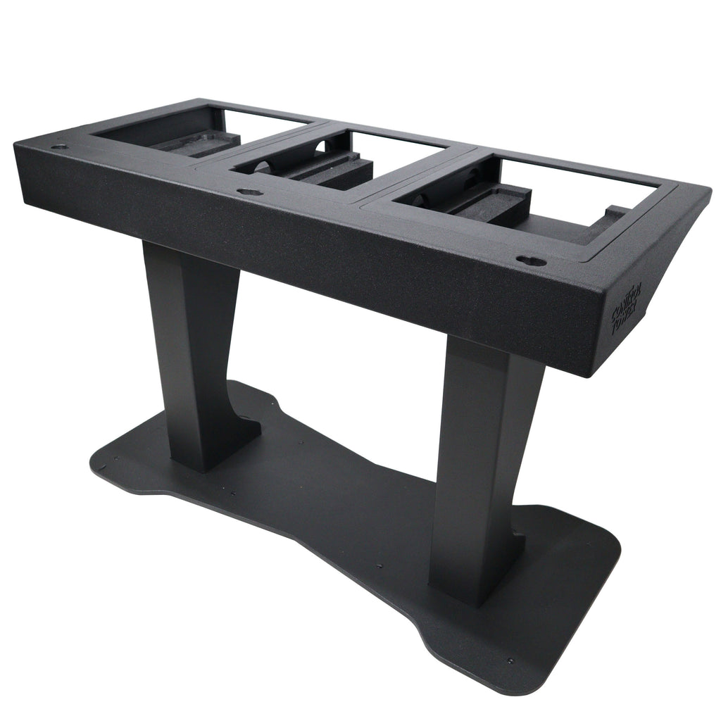 Control Tower DJ Podium with Road Cases for Pioneer CDJ-3000 Denon SC6000 CD Players RANE Twelve Turntable