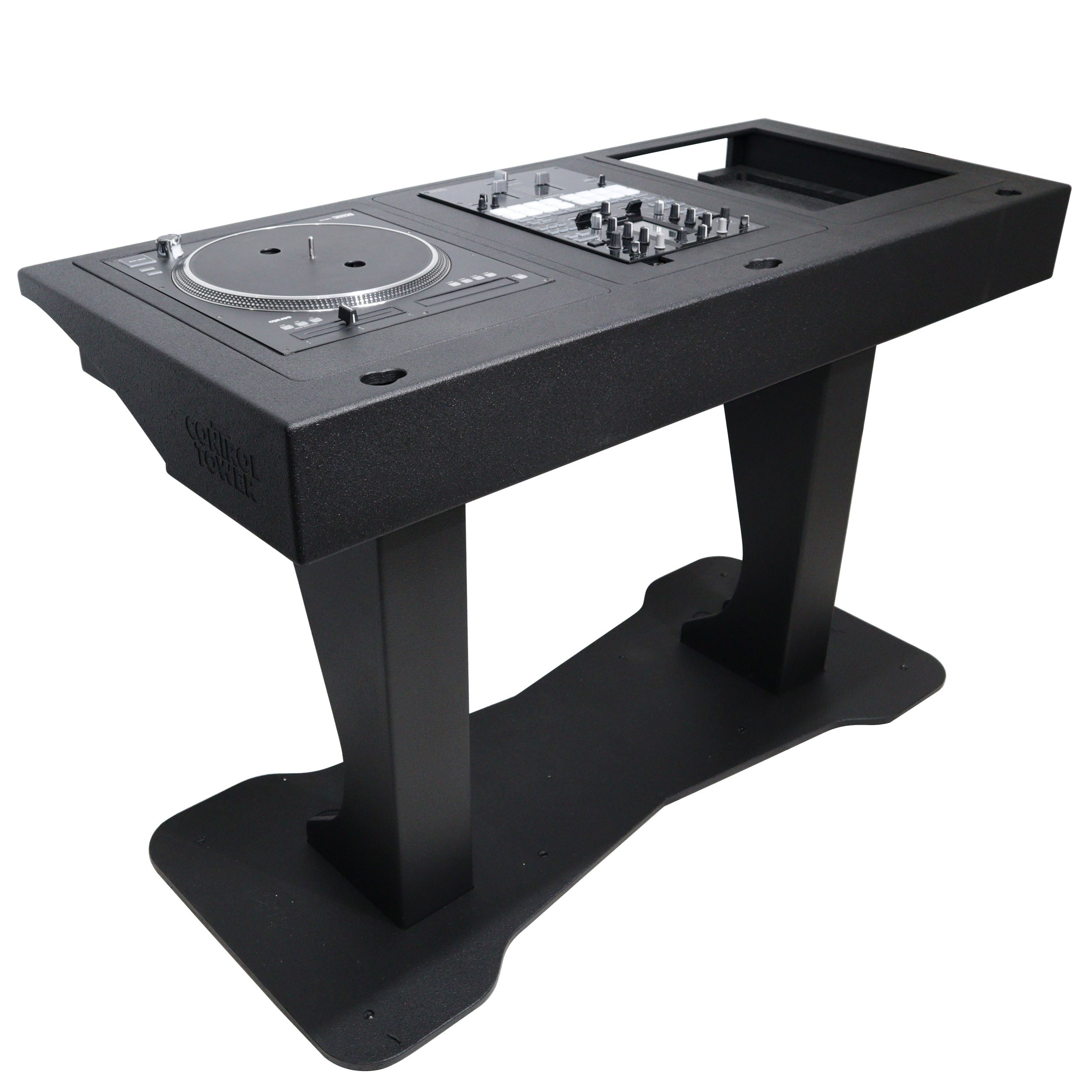 Control Tower DJ Podium with Road Cases for Pioneer CDJ-3000 Denon SC6000 CD Players RANE Twelve Turntable