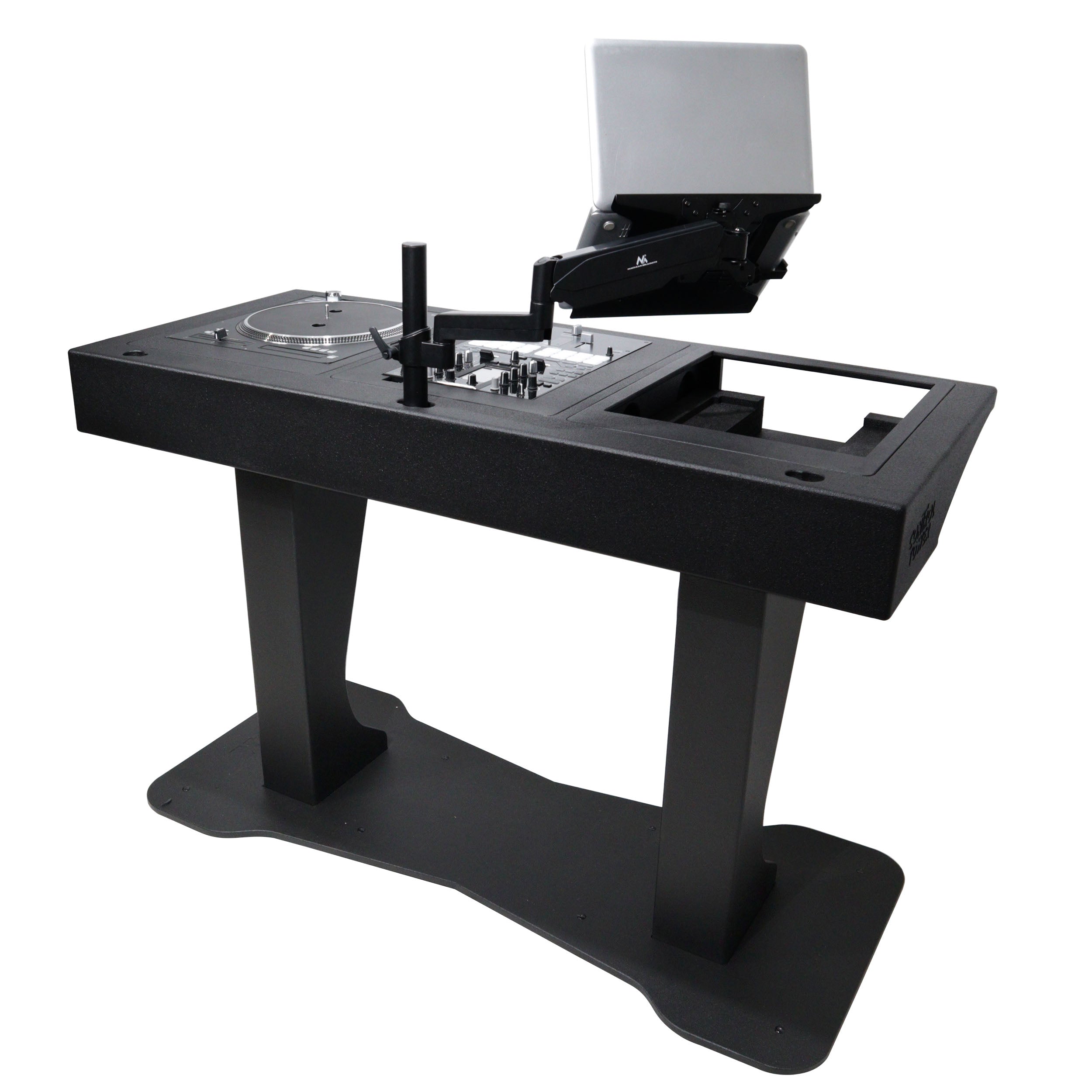 Control Tower DJ Podium with Road Cases for Pioneer CDJ-3000 Denon SC6000 CD Players RANE Twelve Turntable