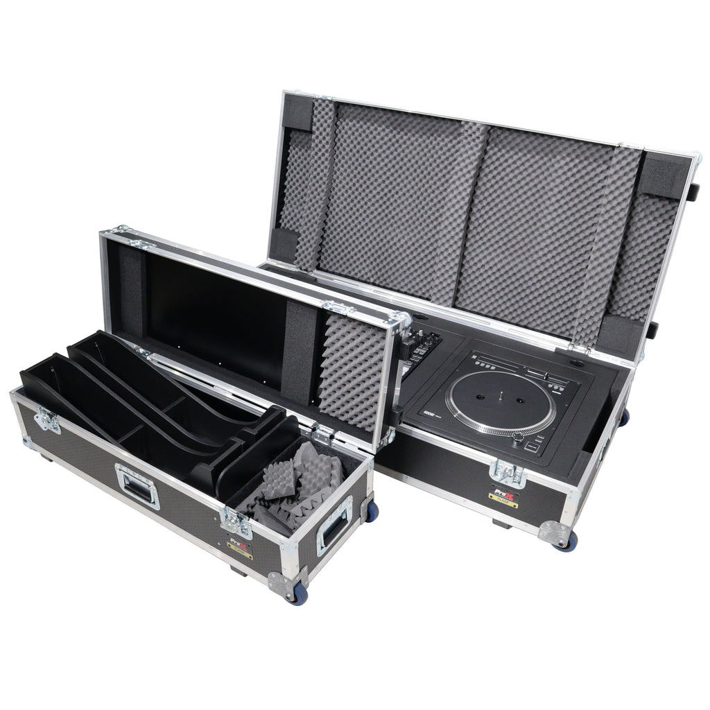 Control Tower DJ Podium with Road Cases for Pioneer CDJ-3000 Denon SC6000 CD Players RANE Twelve Turntable