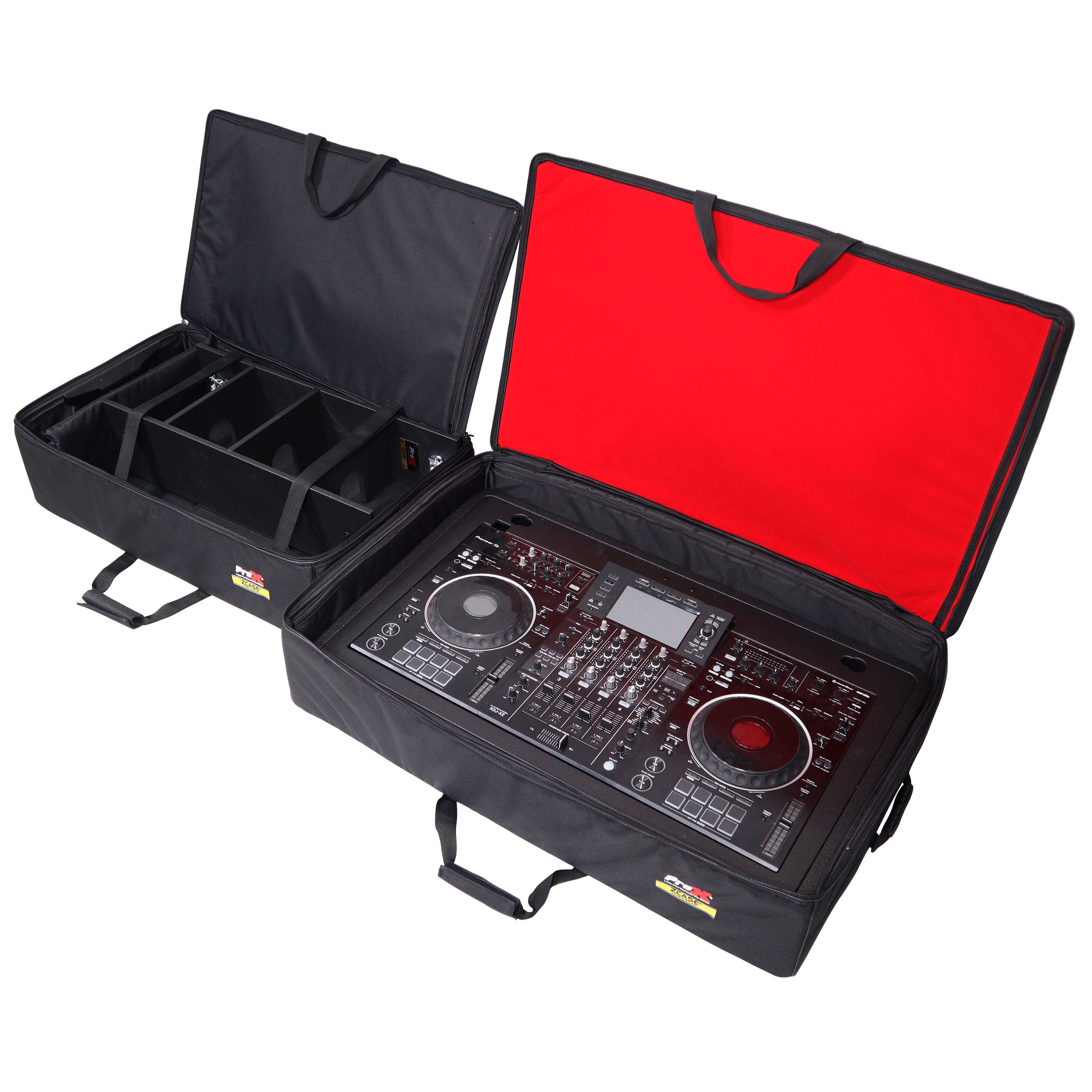 Set of Two Soft Padded Carrying Travel Bags for ProX Control Tower DJ Podium