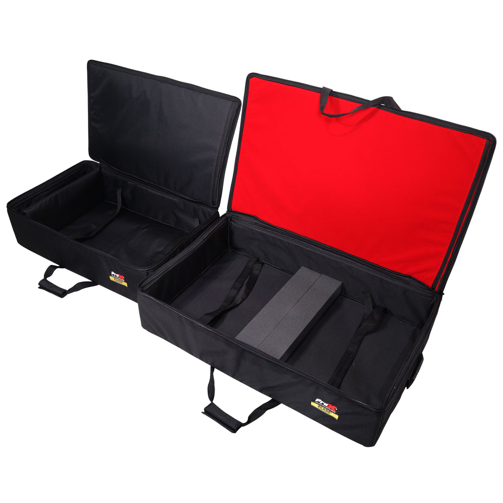Set of Two Soft Padded Carrying Travel Bags for ProX Control Tower DJ Podium