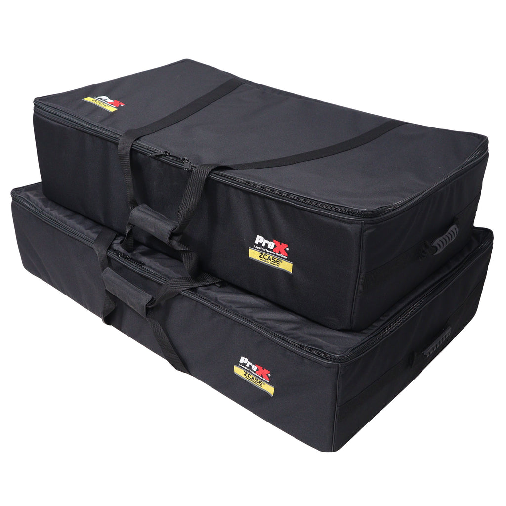 Set of Two Soft Padded Carrying Travel Bags for ProX Control Tower DJ Podium