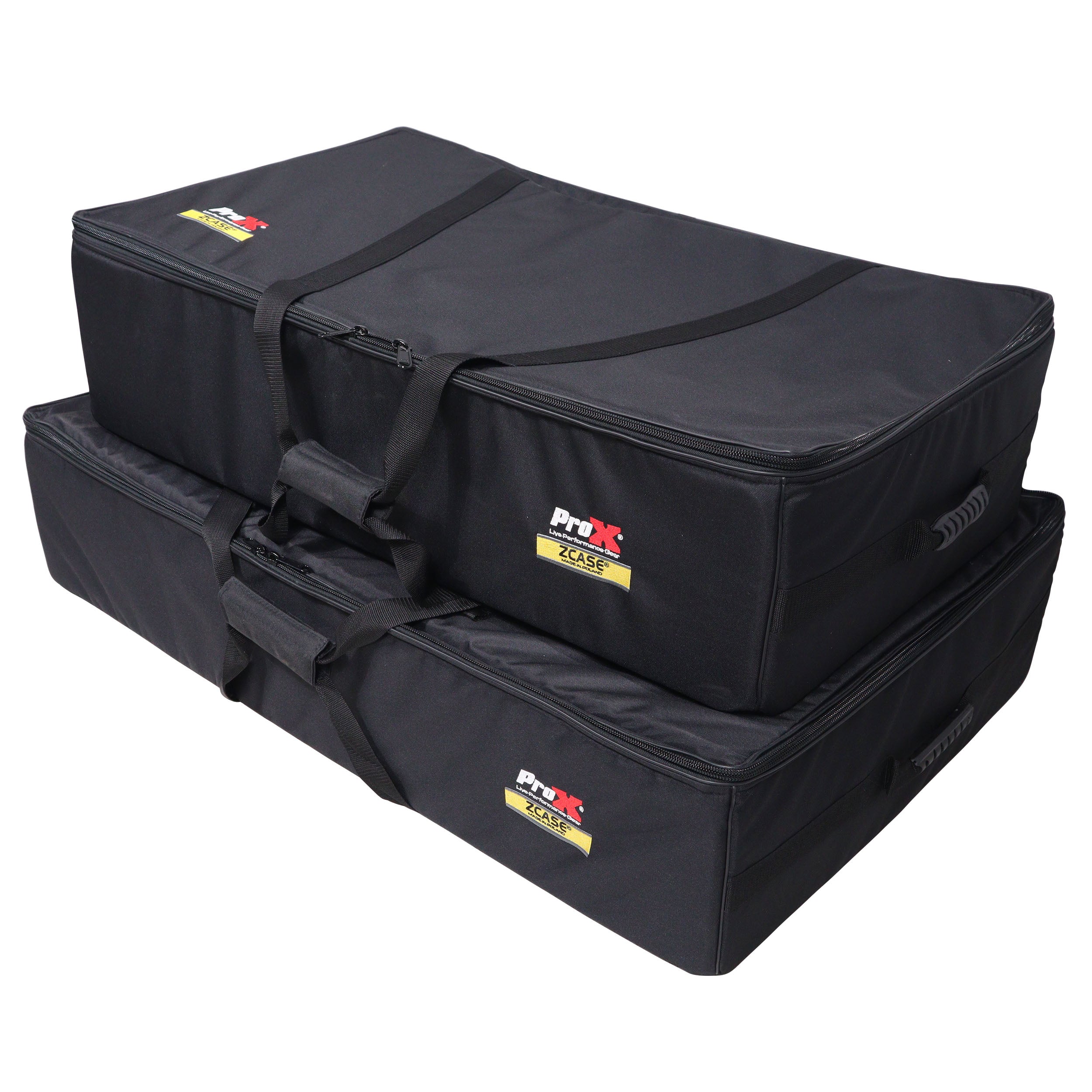 Set of Two Soft Padded Carrying Travel Bags for ProX Control Tower DJ Podium