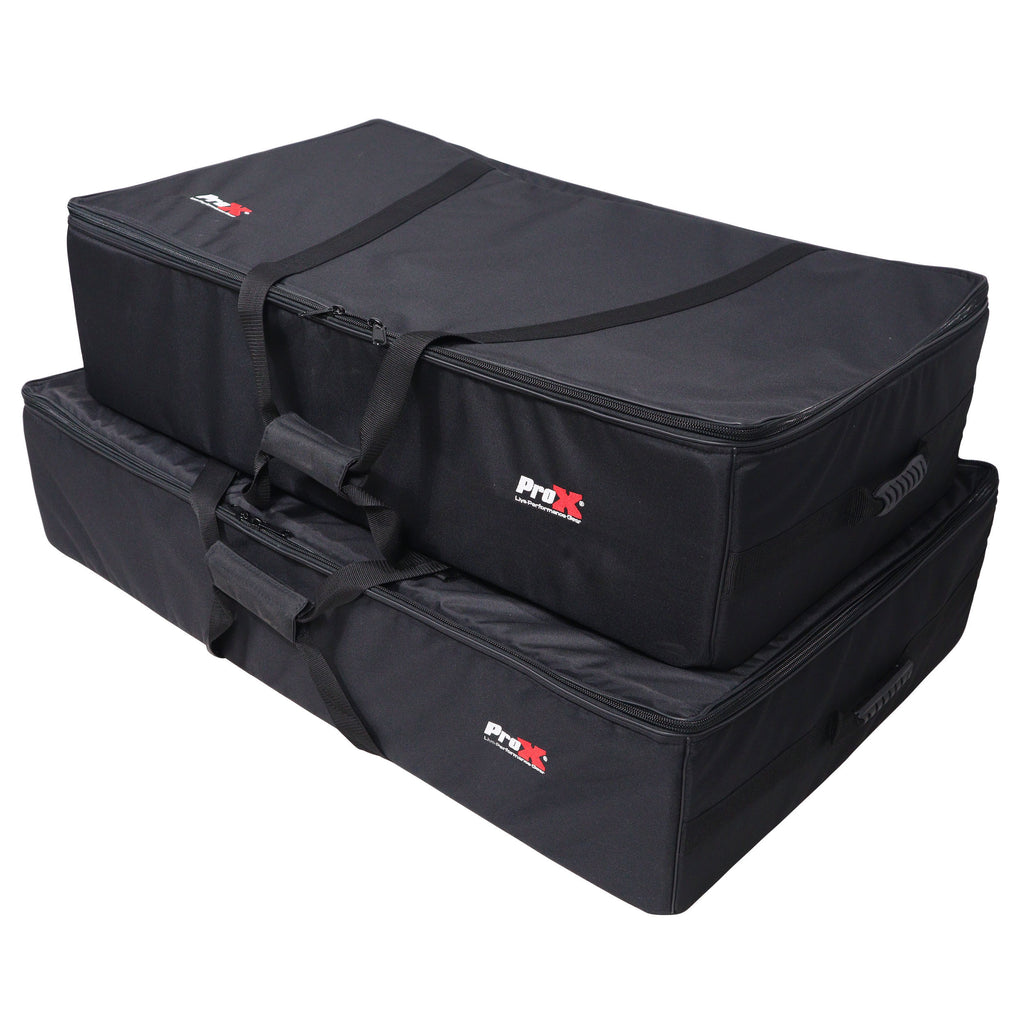 Set of Two Padded Carrying Travel Bags for ProX Control Tower DJ Podium