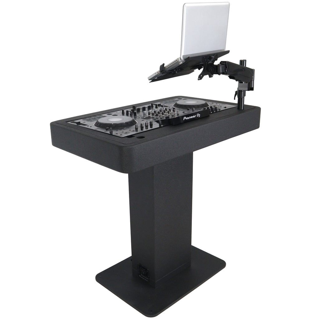 Control Tower DJ Podium for Pioneer DDJ-REV7 XDJ-XZ FLX10 RANE Four- Black Finish