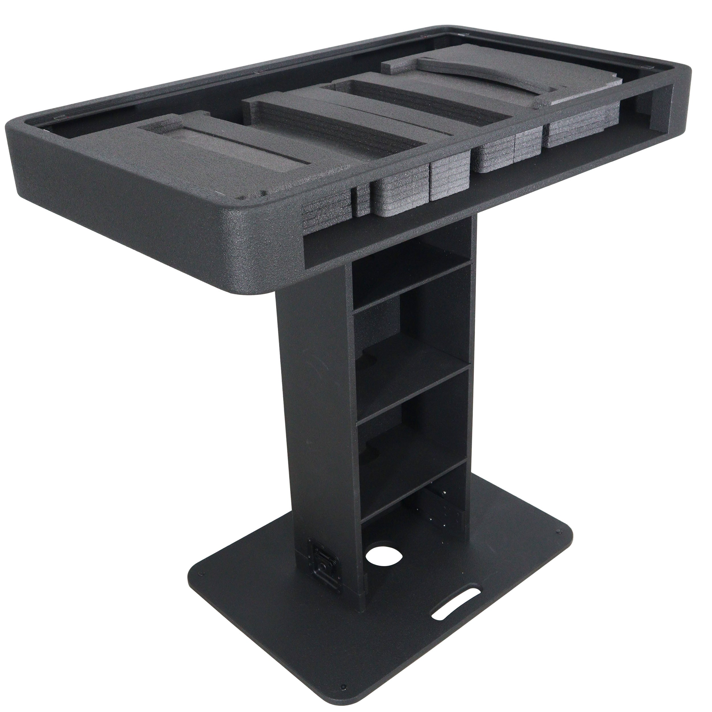 Control Tower DJ Podium for Pioneer DDJ-REV7 XDJ-XZ FLX10 RANE Four- Black Finish