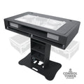 Control Tower DJ Podium with Road Cases for Pioneer DDJ-REV7 XDJ-XZ FLX10 RANE Four - Black Finish