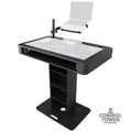 Control Tower DJ Podium for Pioneer DDJ-REV7 XDJ-XZ FLX10 RANE Four- Black Finish