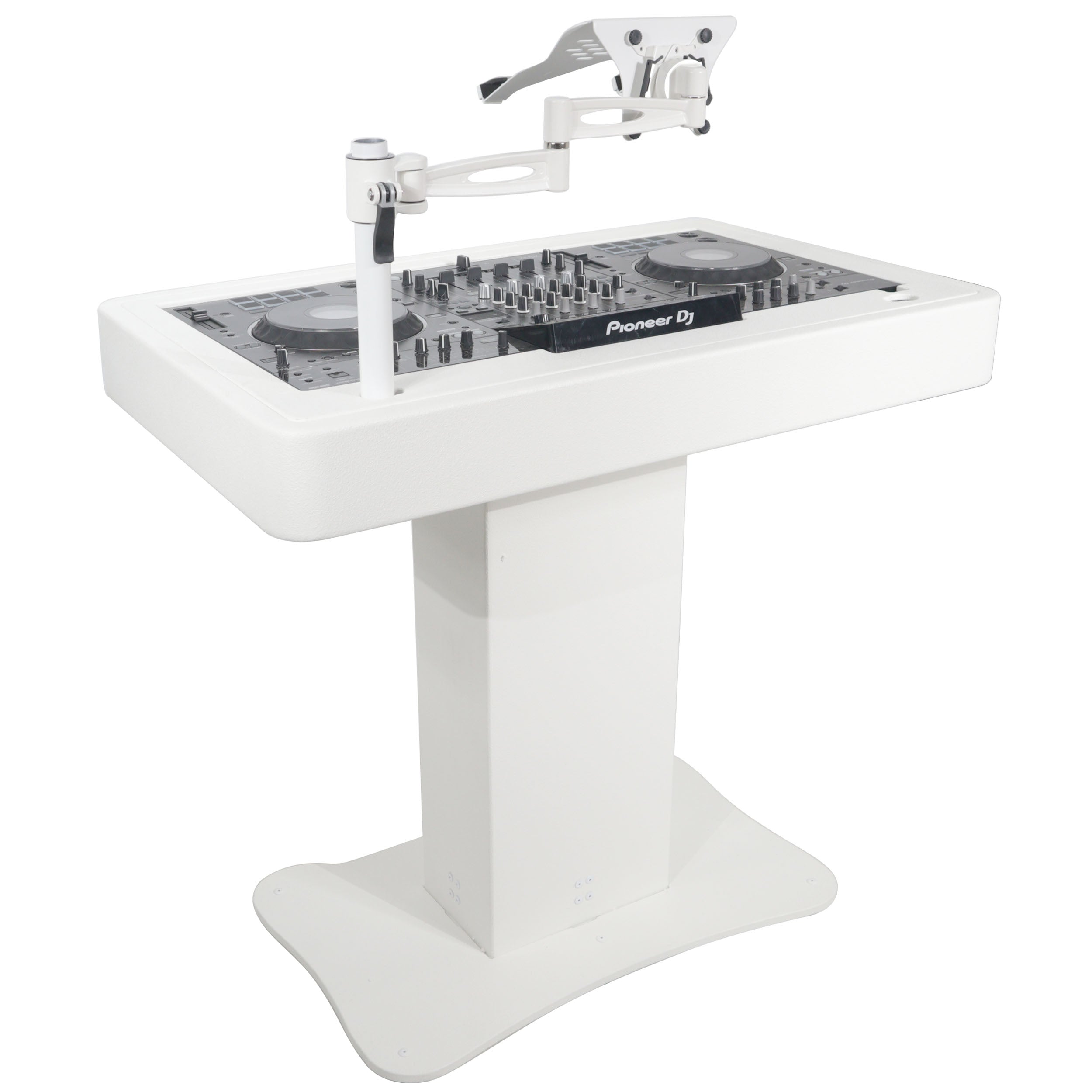 Control Tower DJ Podium for Pioneer DDJ-REV7 XDJ-XZ FLX10 RANE Four - White Finish