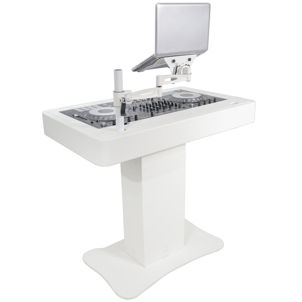 Control Tower DJ Podium for Pioneer DDJ-REV7 XDJ-XZ FLX10 RANE Four - White Finish