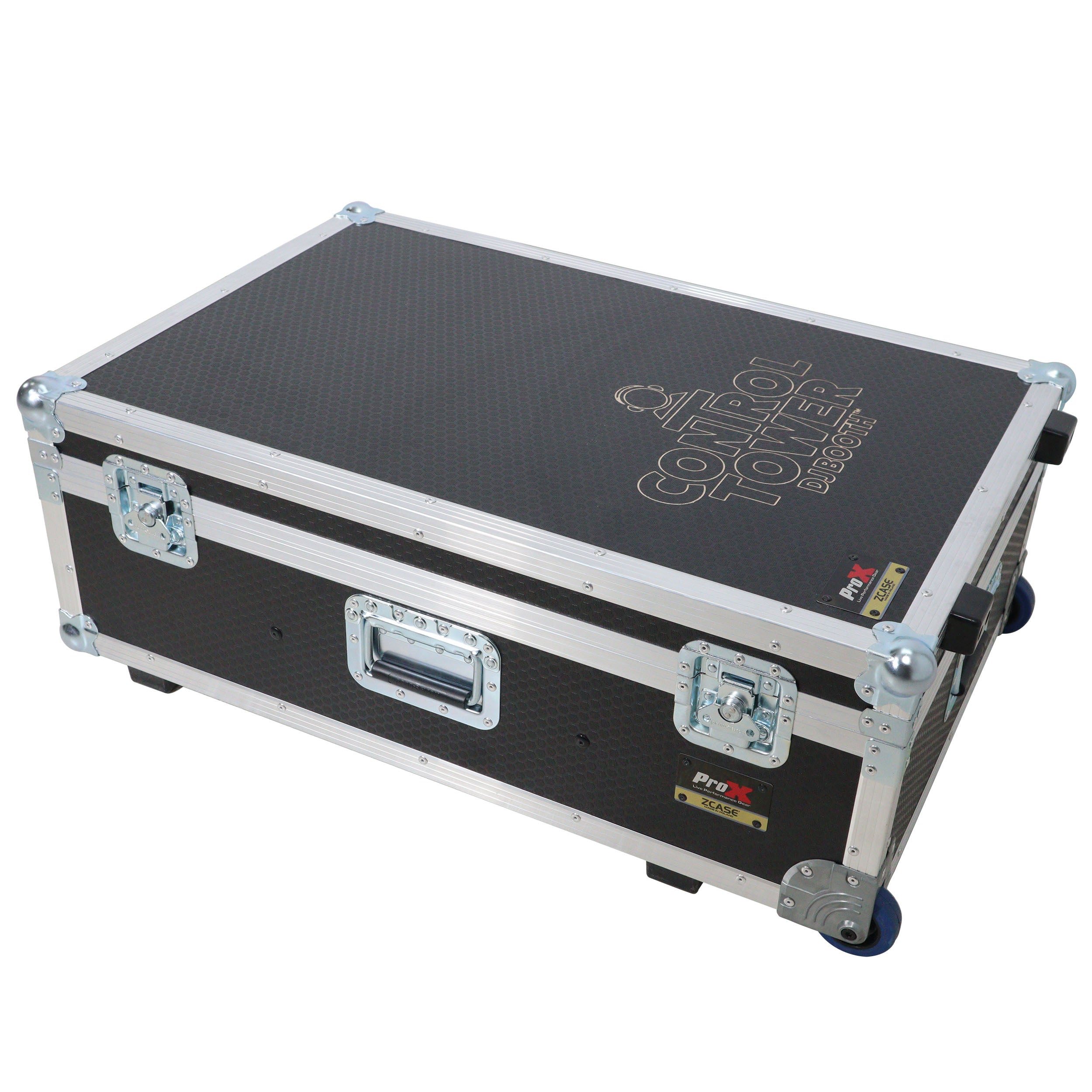 Control Tower DJ Podium with Road Cases for Pioneer DDJ-REV7 XDJ-XZ FLX10 RANE Four - White Finish