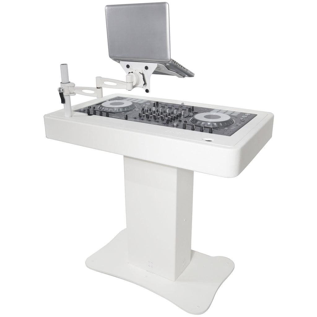 Control Tower DJ Podium for Pioneer DDJ-REV7 XDJ-XZ FLX10 RANE Four - White Finish