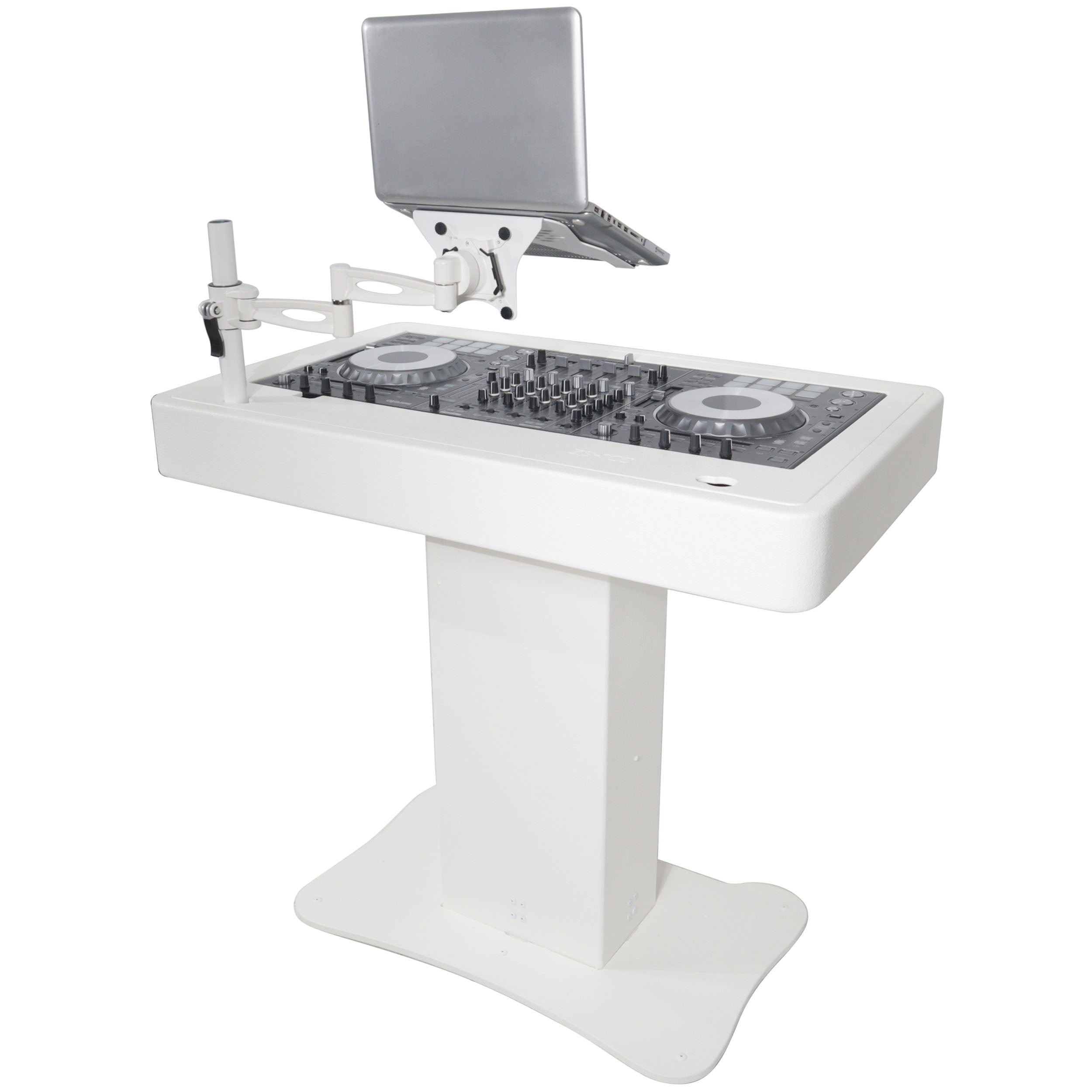 Control Tower DJ Podium for Pioneer DDJ-REV7 XDJ-XZ FLX10 RANE Four - White Finish