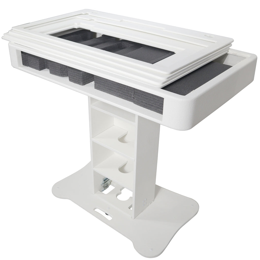 Control Tower DJ Podium for Pioneer DDJ-REV7 XDJ-XZ FLX10 RANE Four - White Finish