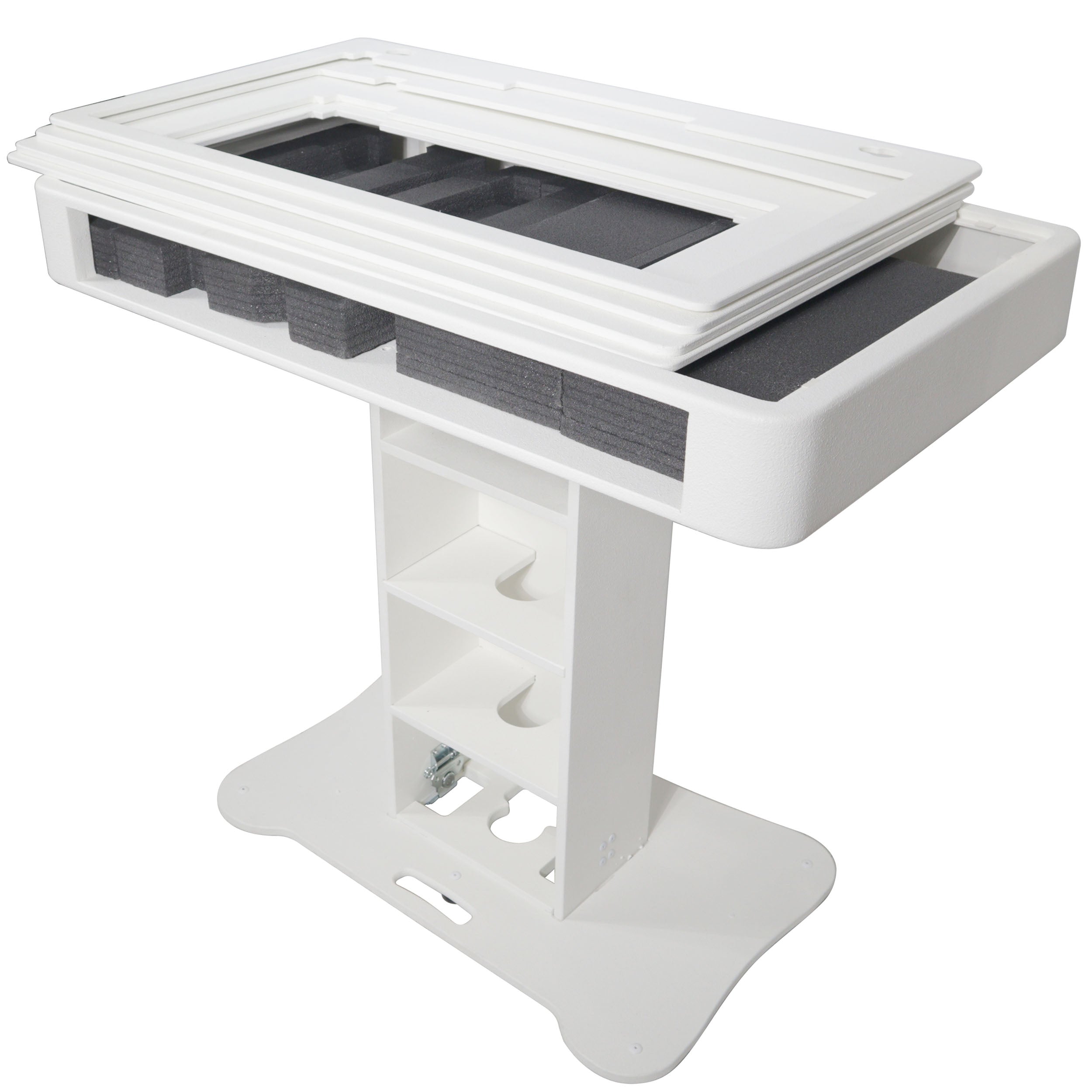 Control Tower DJ Podium for Pioneer DDJ-REV7 XDJ-XZ FLX10 RANE Four - White Finish