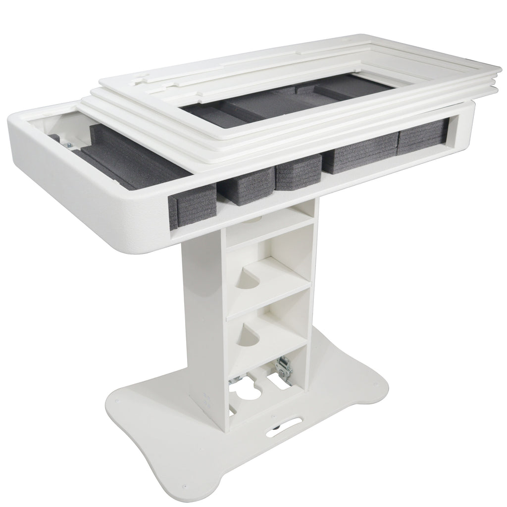 Control Tower DJ Podium for Pioneer DDJ-REV7 XDJ-XZ FLX10 RANE Four - White Finish