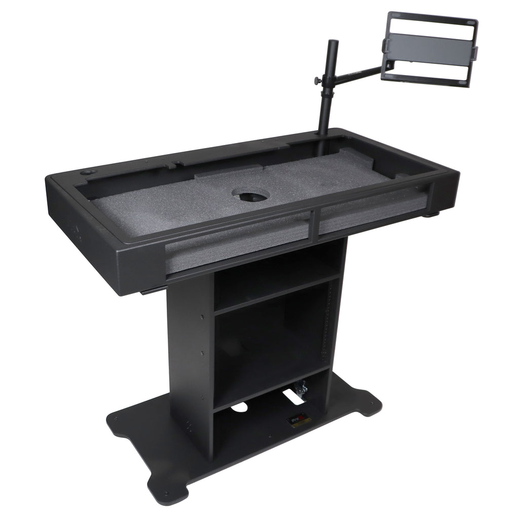 XL DJ Control Tower in Black Fits 2x CDJ3000-A9 or 2x Rane12 -72 or Opus Quad - incl 2 Flight cases