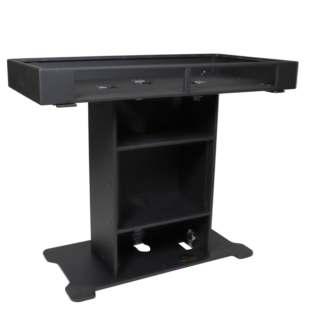 XL DJ Control Tower in Black Fits 2x CDJ3000-A9 or 2x Rane12 -72 or Opus Quad - incl 2 Flight cases