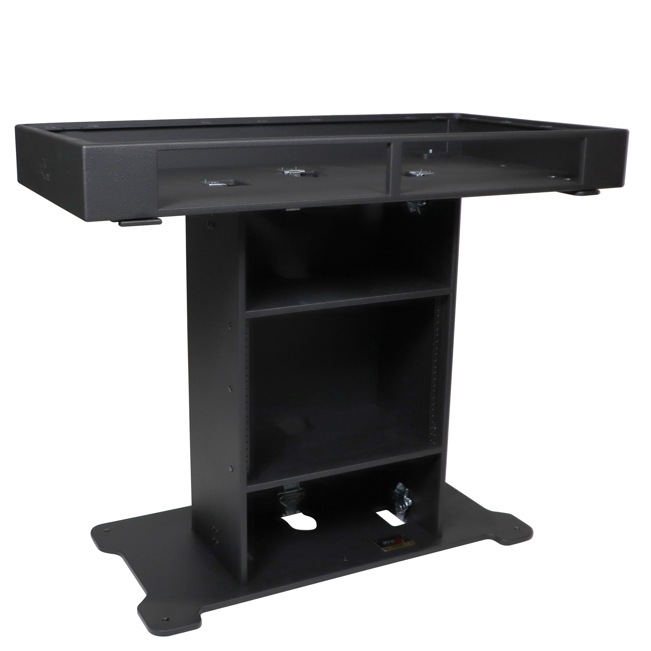 XL DJ Control Tower in Black Fits 2x CDJ3000-A9 or 2x Rane12 -72 or Opus Quad - incl 2 Flight cases