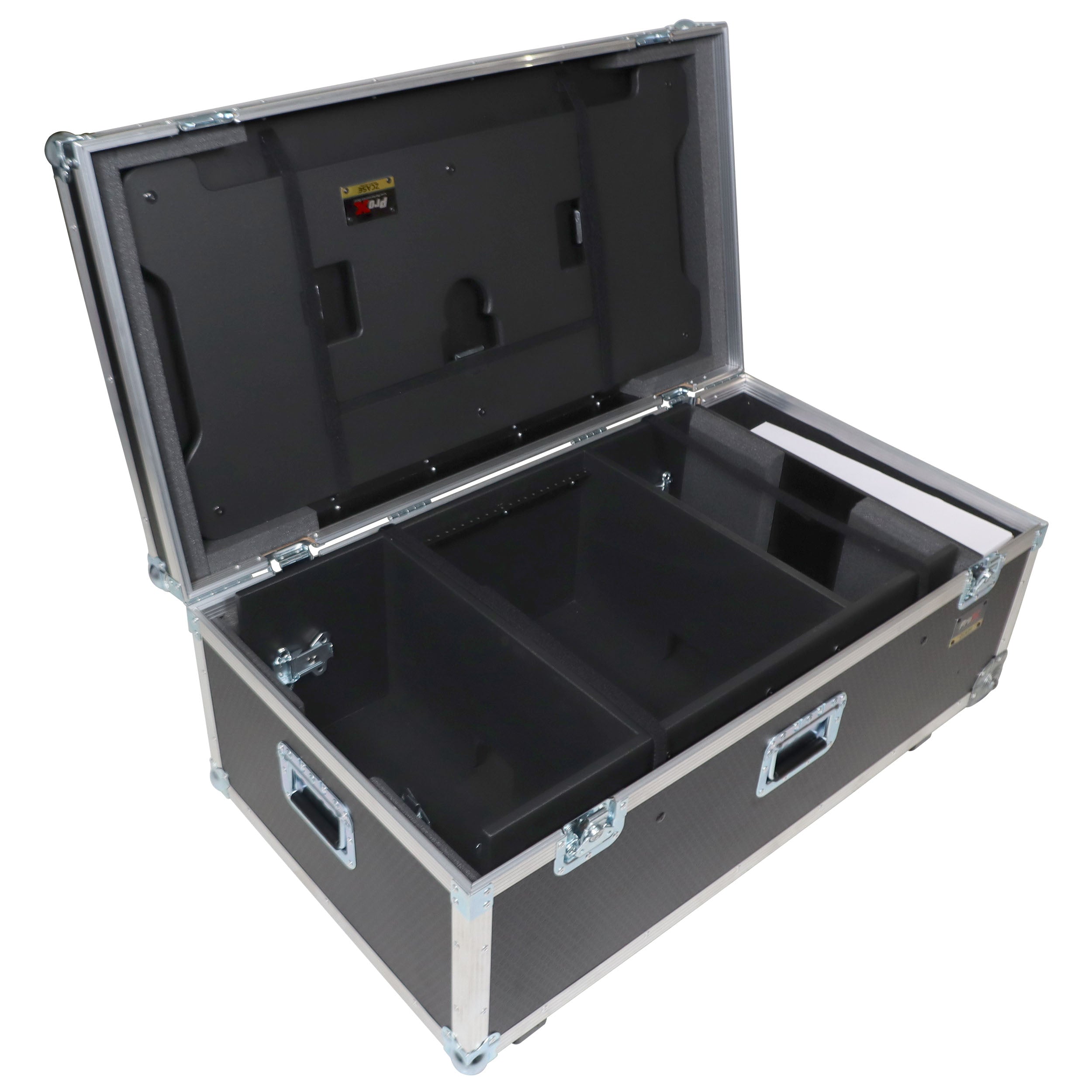 XL DJ Control Tower in Black Fits 2x CDJ3000-A9 or 2x Rane12 -72 or Opus Quad - incl 2 Flight cases