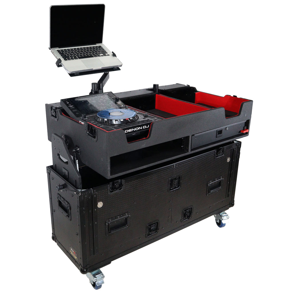 Flip-Ready Easy Retracting Hydraulic Lift Case for Denon DJ  SC 6000 PRIME | X1850 PRIME