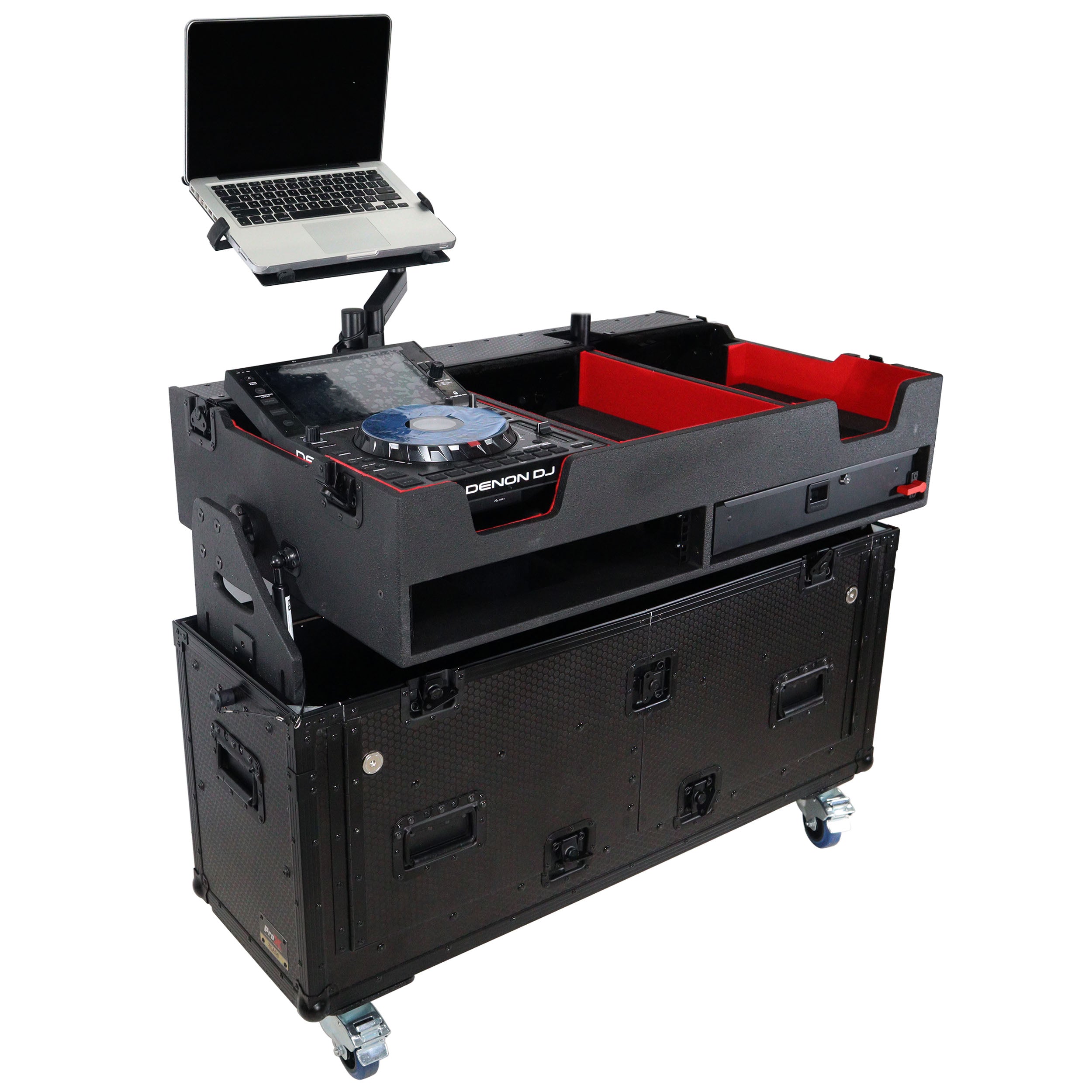 Flip-Ready Easy Retracting Hydraulic Lift Case for Denon DJ  SC 6000 PRIME | X1850 PRIME