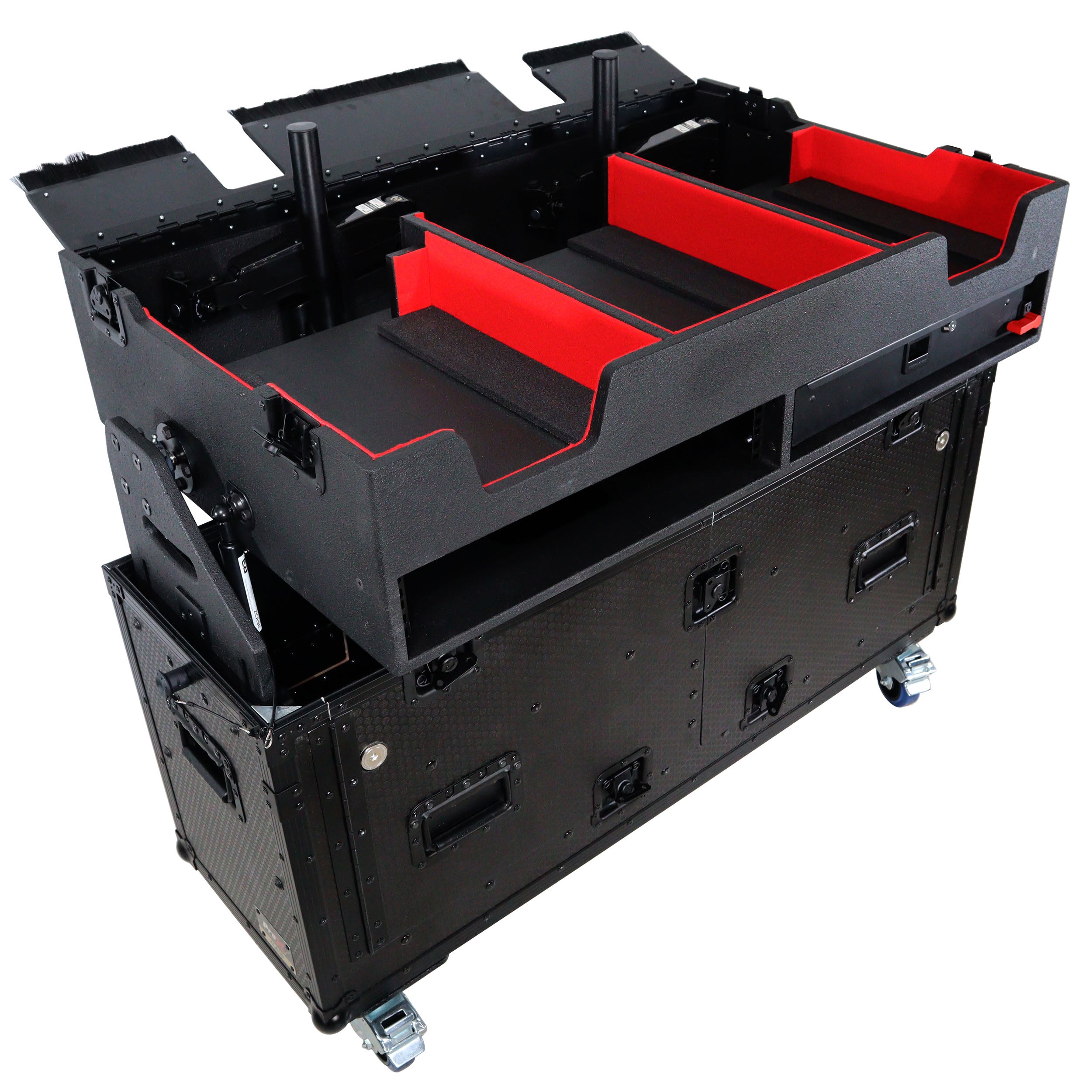 Flip-Ready Easy Retracting Hydraulic Lift Case for Denon DJ  SC 6000 PRIME | X1850 PRIME