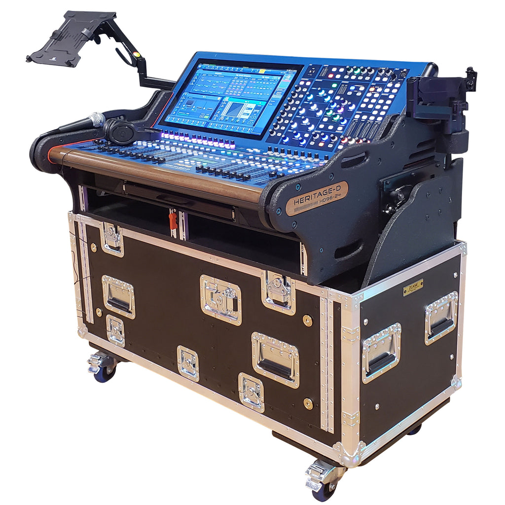 MIDAS Heritage D Flip-Ready Hydraulic Console Easy Retracting Lifting 2U Rack Space Detachable Case by ZCASE HD96-24