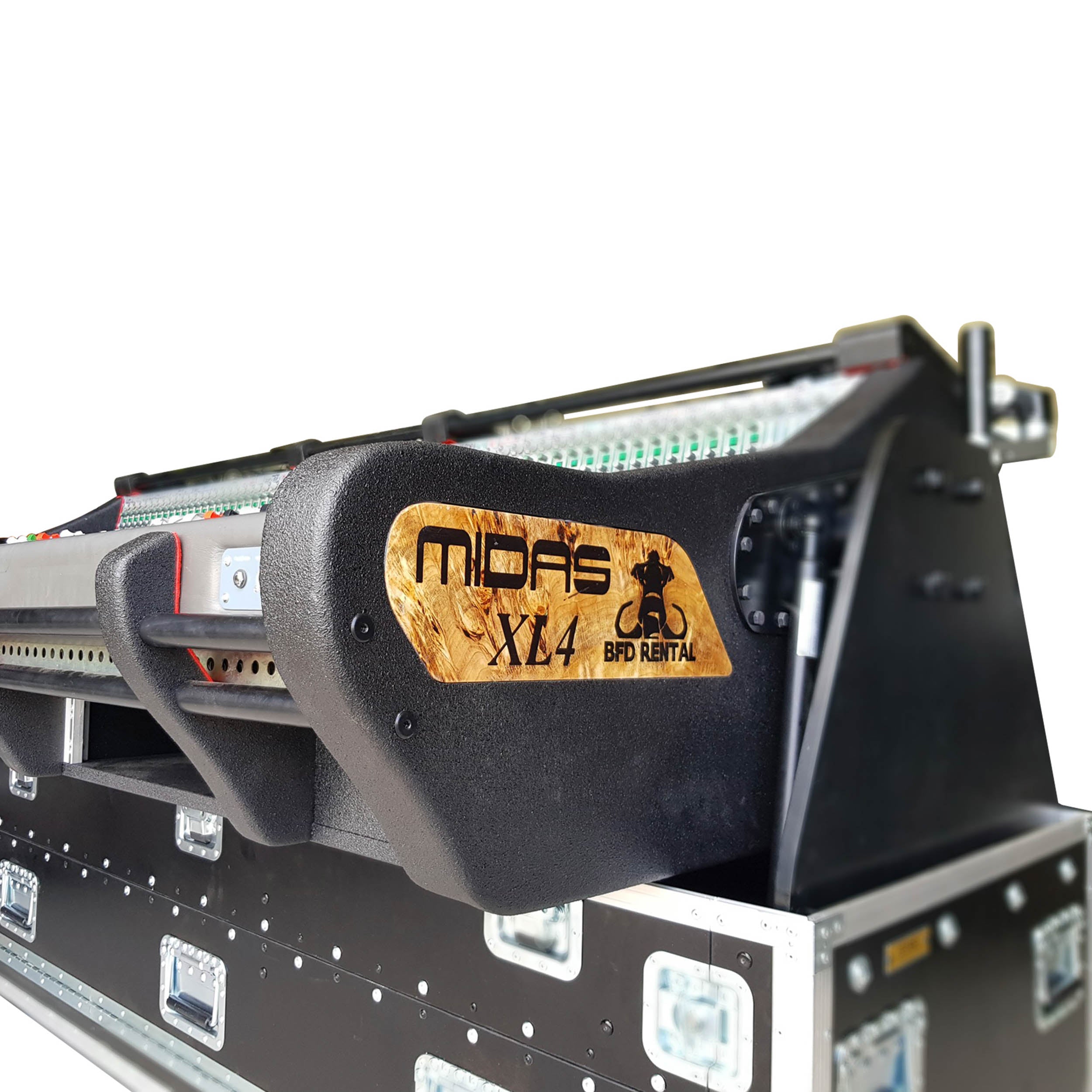 MIDAS XL4 Flip-Ready Hydraulic Console Easy Retracting Lifting 3X2U Rack Space Detachable Case by ZCASE Poland