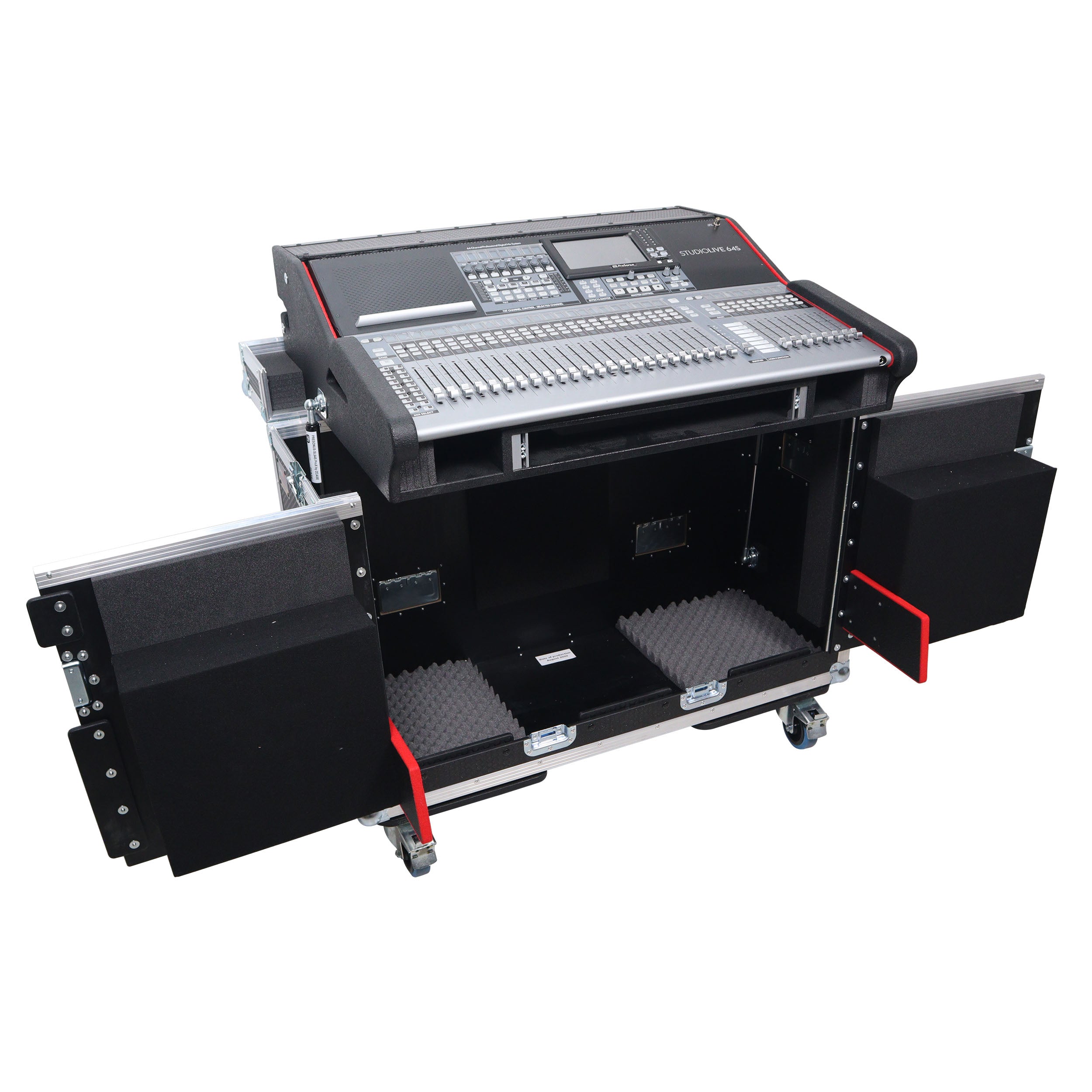 Flip-Ready Easy Retracting Hydraulic Lift Case for PreSonus StudioLive 64S & 32S Mixing Console
