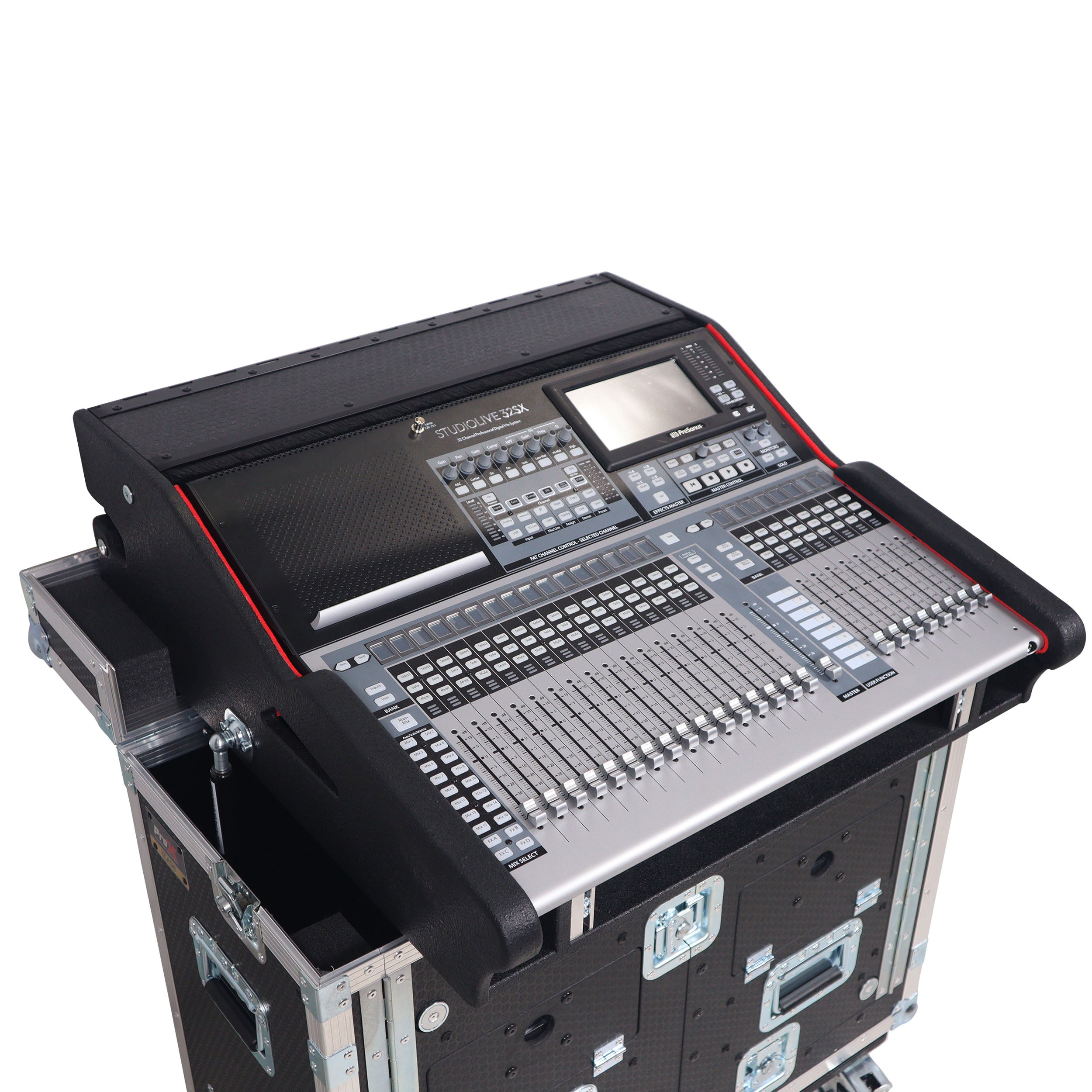 Flip-Ready Easy Retracting Hydraulic Lift Case for PreSonus StudioLive 32SX Mixing Console