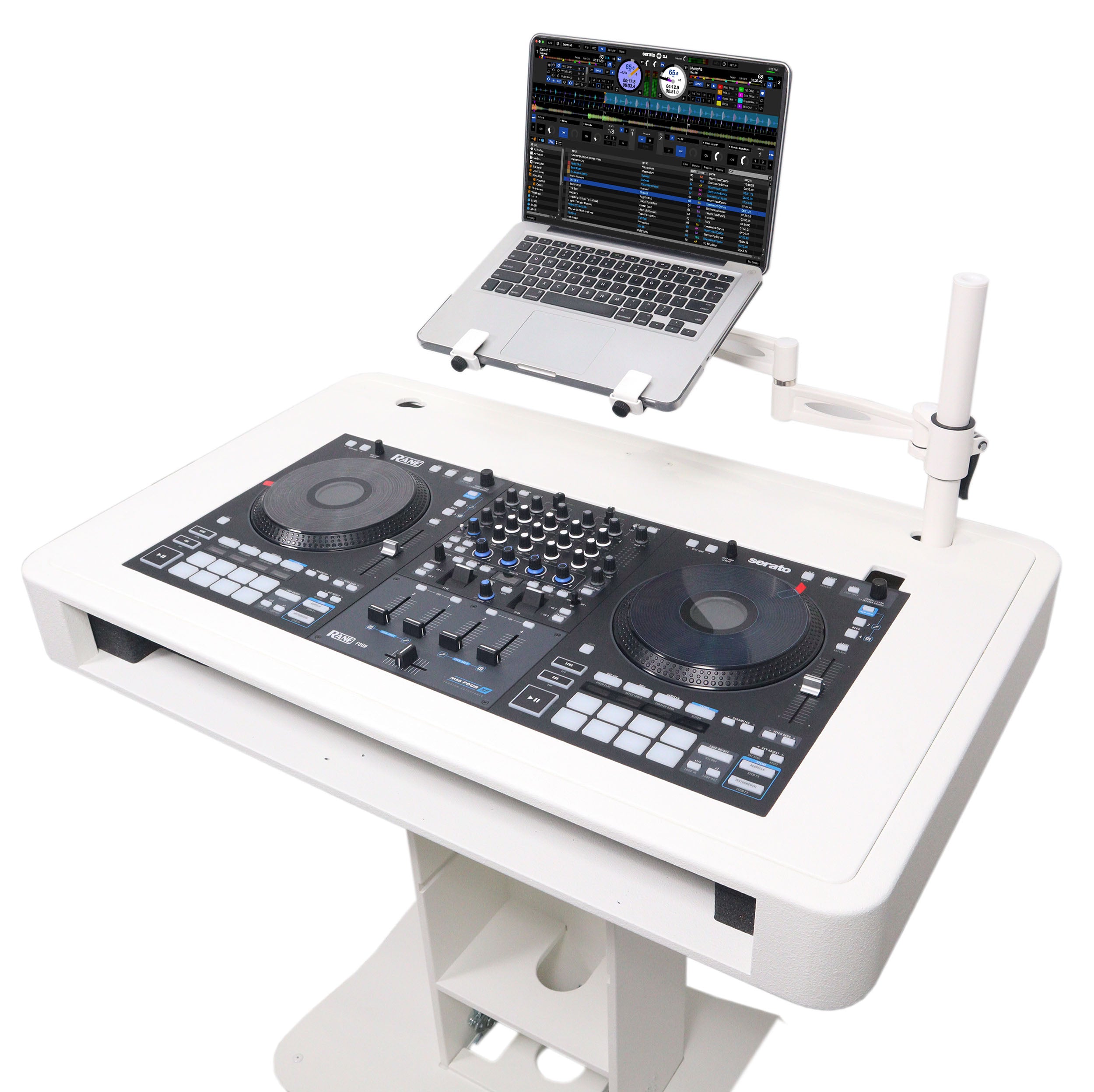 Replacement for RANE Four Top Face Plate for Control Tower DJ Podium White Finish