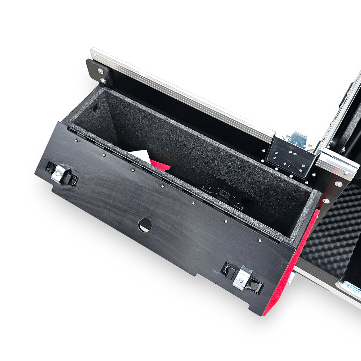 Yamaha DM7 Hydraulic Flip-Ready Console Easy Retracting Lifting 1U Rack Space Flight Case with wheels by ZCASE