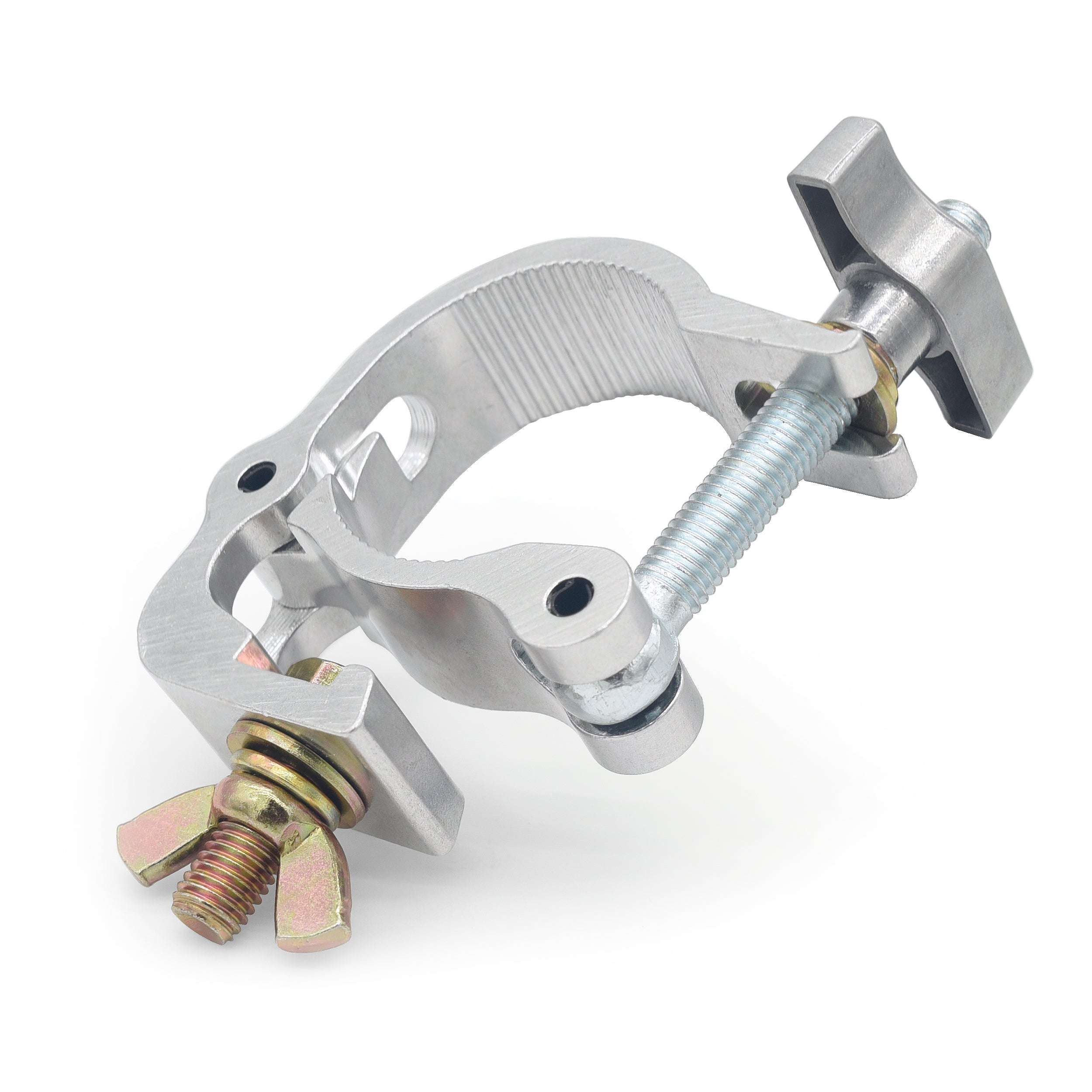 12PCS Aluminum Slim Hook Style M10 Clamp with Big Wing Knob for 2" Truss Tube Capacity 220 Lbs