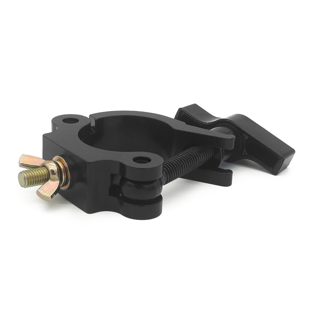 T-C4SH-BLK Slim O-Clamp with Big Wing Knob fits 1.5-2.0 in Tube Capacity 661 LBS M10 Bolt — Aluminum